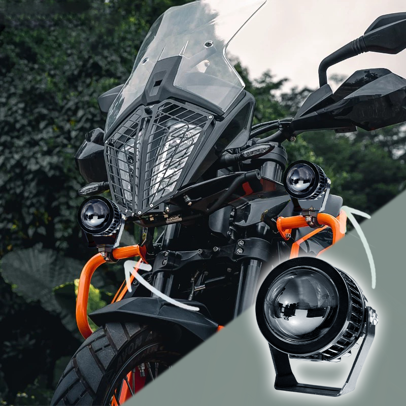 How does bi-led spotlight improve the safety of nighttime driving?