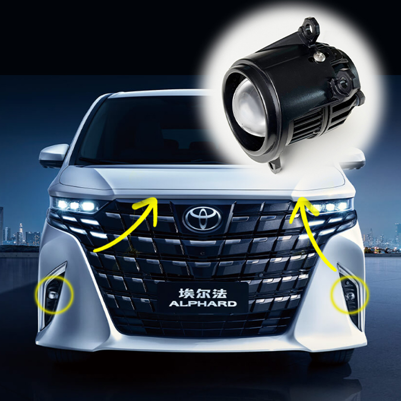 What kind of bumpy road conditions can the anti-vibration designed bi-led fog light adapt to?