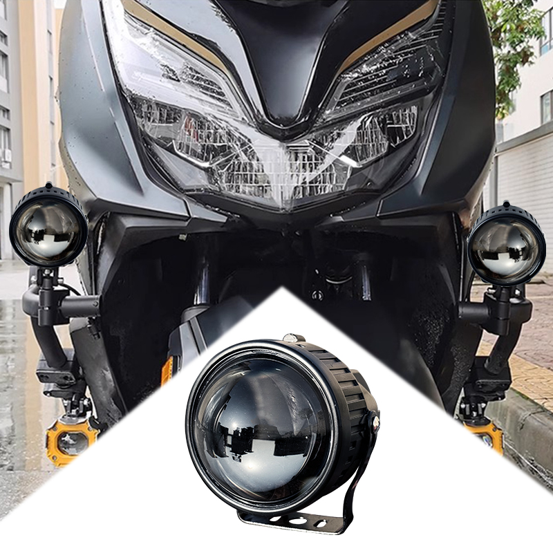 How do dual-function LED fog lights improve vehicle safety?